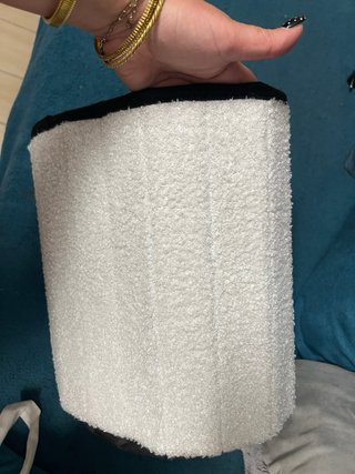 Pouf portaoggetti bianco a forma di orso