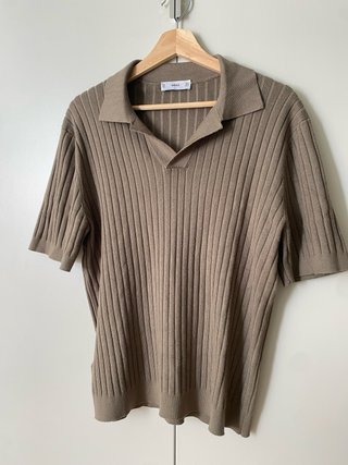 Polo Mango punto canalé hombre Talla M