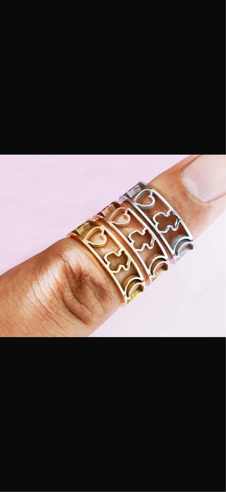 Anillos Tous Corazón y Trébol Plata