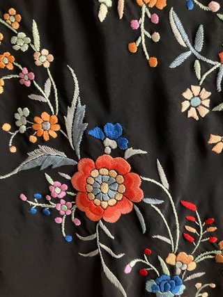 Mantón de Manila de finales del siglo XIX