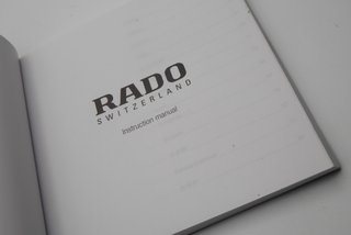 Rado Intructions booklet