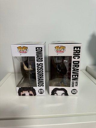 Funko Pop Edward Scissorhands y Eric Draven