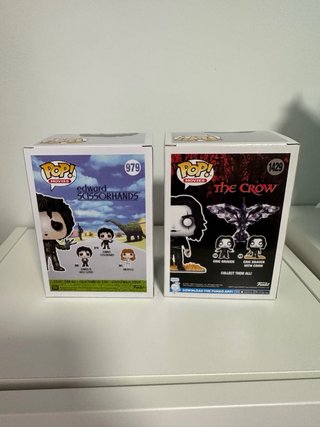 Funko Pop Edward Scissorhands y Eric Draven