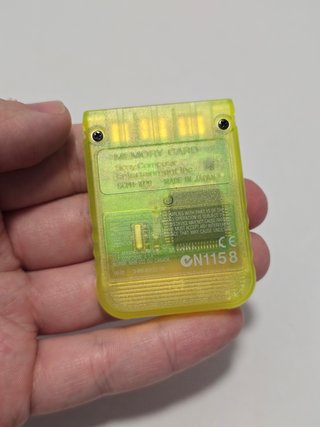 memory card ps1 amarillo Sony - memoria play1 ce
