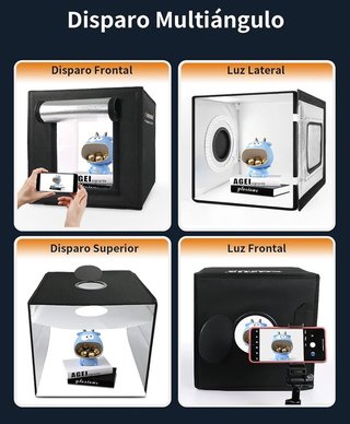 Caja de Luz Fotografía 30x30 Kit Estudio fotógrafo