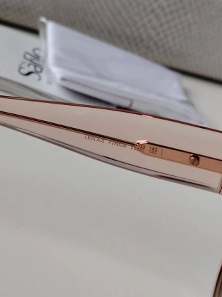 Occhiali da sole Jimmy Choo squadrati rosa/cipria