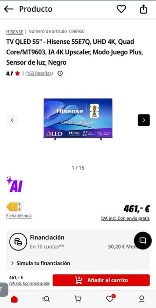 Smart TV Hisense 55 4K