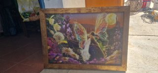 Cuadro Puzzle Hadas y Flores