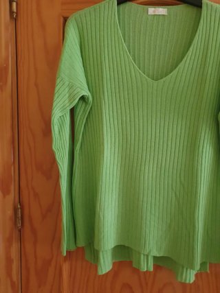 Jersey fino verano verde talla XL