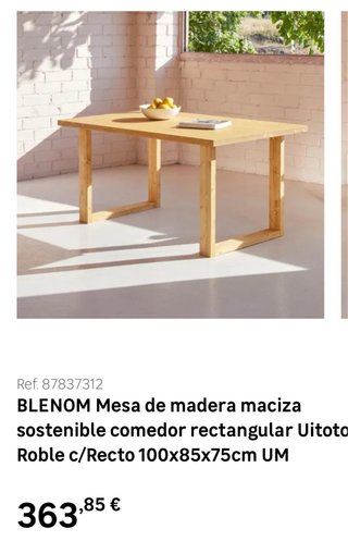 Tavolo in legno massello (Nuovo, mai usato)