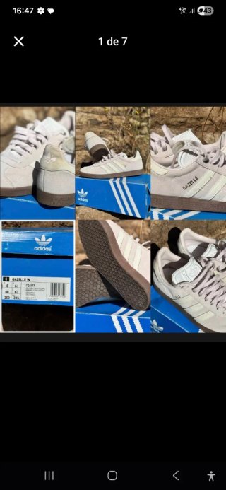 Adidas Gazelle Beige/Blanco Nuevas