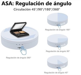 Mesa giratoria eléctrica 360º para fotografía