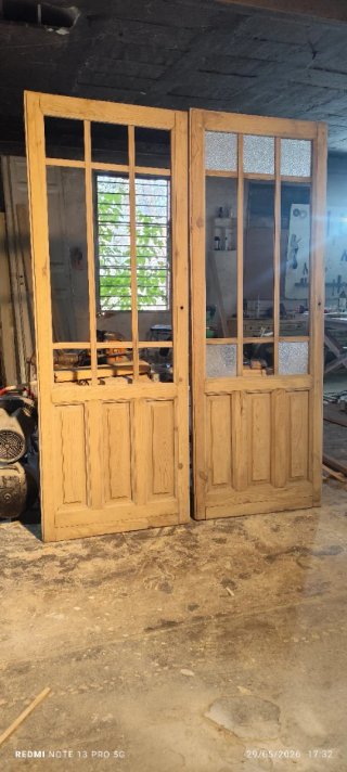Puertas cristaleras antiguas recuperadas