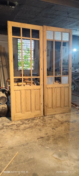 Puertas cristaleras antiguas recuperadas