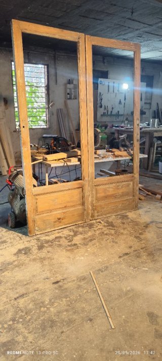 Puertas cristaleras antiguas recuperadas