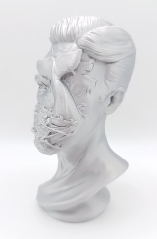 Busto Surrealista L'Oceano in un Volto Statua 3D