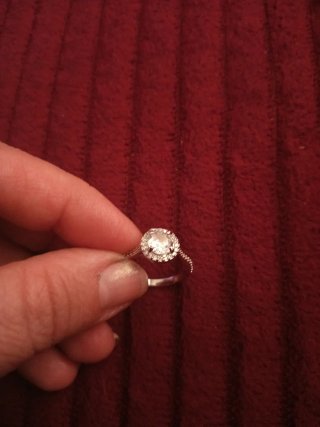 Anillo compromiso Swarovsk 18,5mm