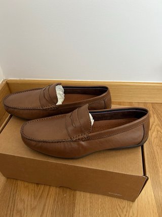 Mocasines de piel marrones