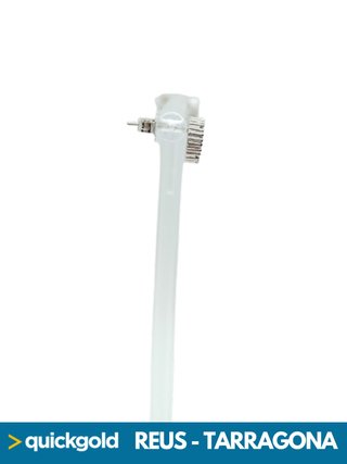 035-923 PENDIENTES ORO BLANCO BOTON