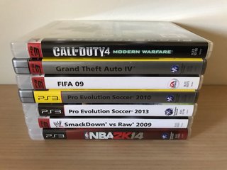 Lote 6 giochi PS3: Call of Duty, GTA IV, FIFA, NBA