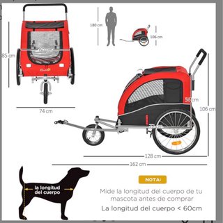 Carro porta perros nuevo