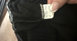 Pantaloni estivi neri elasticizzati