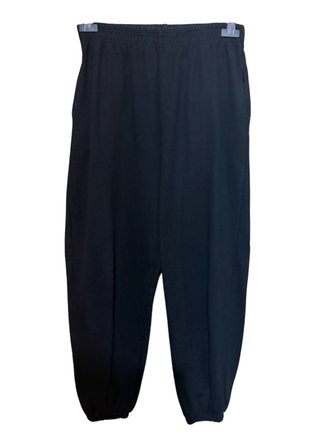 Pantaloni estivi neri elasticizzati