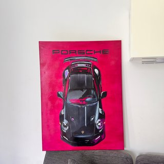 Quadro Porsche fatto a mano