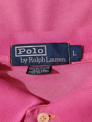 ralph lauren polo size L pink