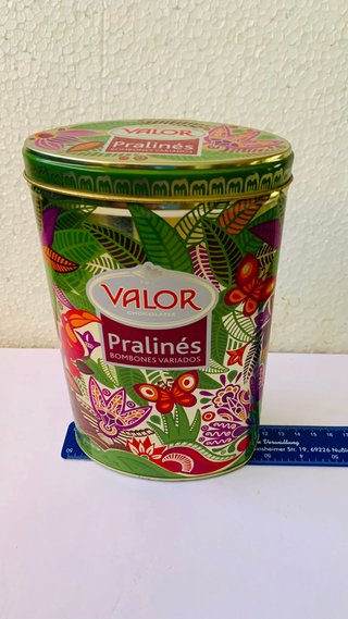 Caja Metálica Decorada Pralinés Valor
