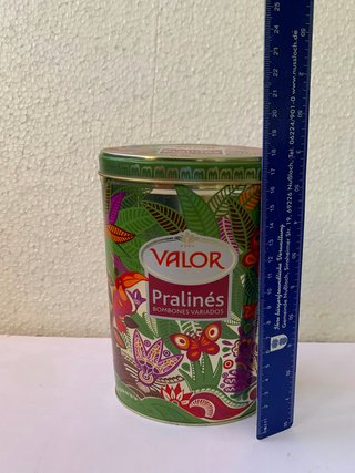 Caja Metálica Decorada Pralinés Valor