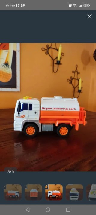 Camión cisterna de juguete Super watering cart
