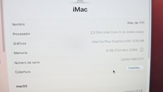 Apple iMac 21.5"  2017 Intel Core i5 8GB RAM 1T