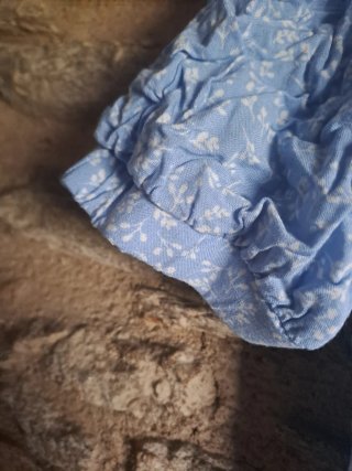 Vestido Kookai azul corto estampado floral