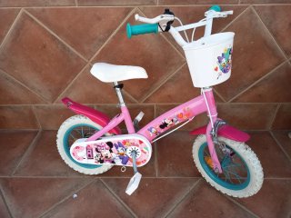 Bicicleta infantil rosa Minnie Mouse