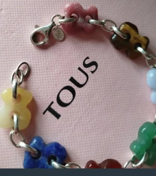 Pulsera Tous Gemas Multicolor Plata