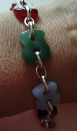 Pulsera Tous Gemas Multicolor Plata