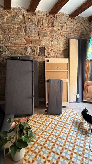 Sofá Cama Friheten Ikea Gris Desmontado