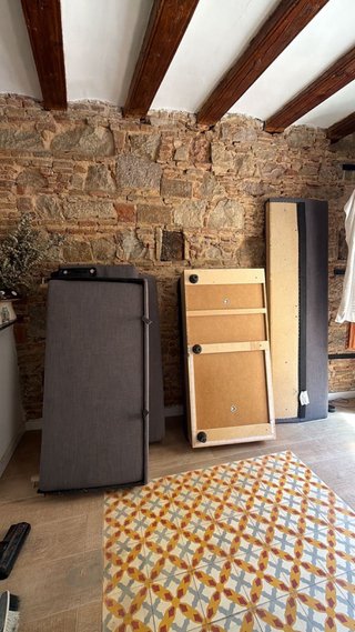 Sofá Cama Friheten Ikea Gris Desmontado