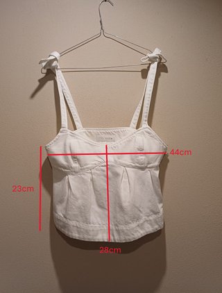 Top bianco donna con spalline annodate