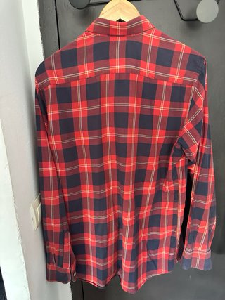 Camisa de cuadros roja y azul EL GANSO