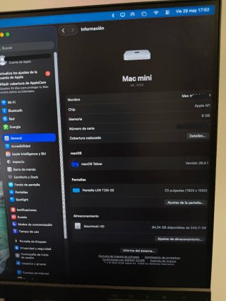 Mac mini m1 da 256 GB e 8 GB di RAM molto curato
