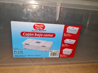 Caja de Almacenamiento Plastic Forte Baja Cama