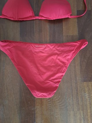 Bikini Calzedonia Rosso  slip + triangolo S