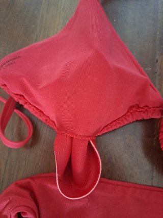 Bikini Calzedonia Rosso  slip + triangolo S