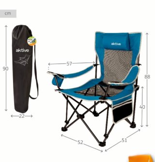 2 Silla tumbona plegable camping, camper