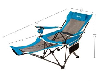 2 Silla tumbona plegable camping, camper
