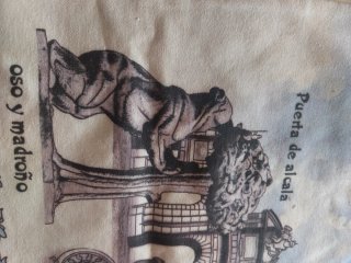 Bolsa de tela Madrid con cierre 100% algodon