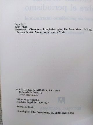 Libro Últimas noticias sobre el periodismo