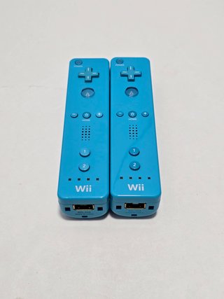 2 mandos wii azul originales nintendo wii